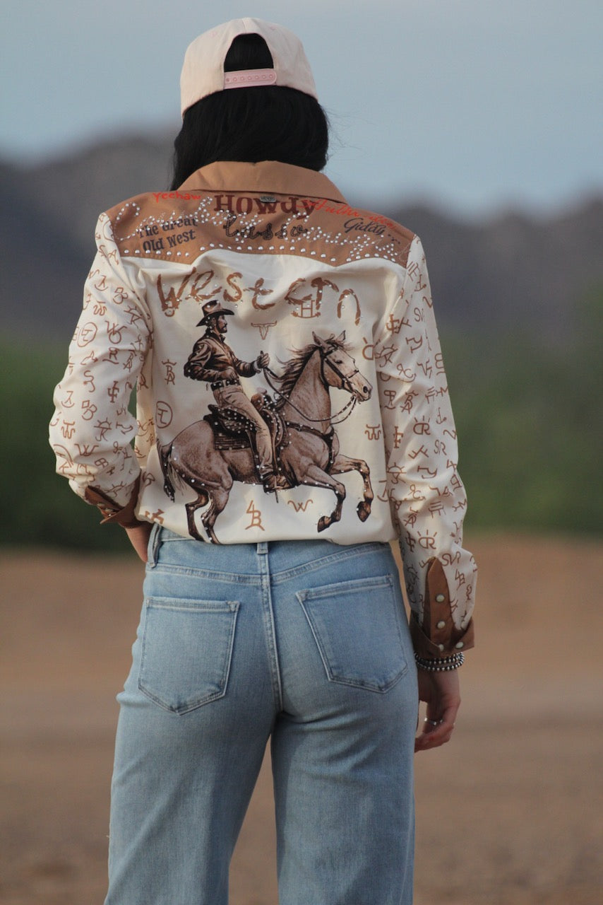 Brand/Cowboy Button Up