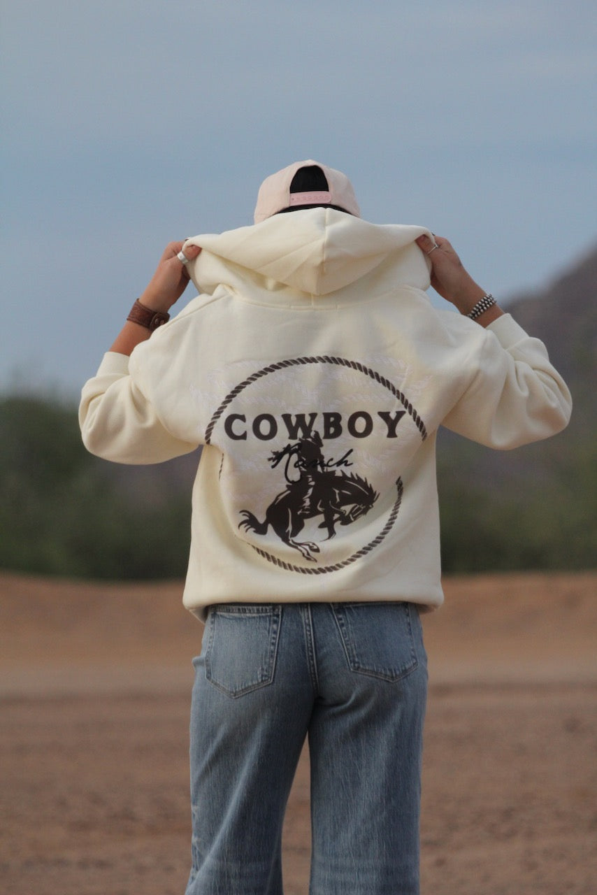 Zip Up Cowboy Sweatshirt