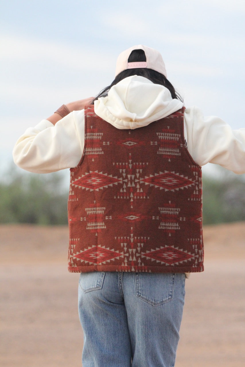 Brown Aztec Vest